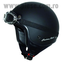 Casca MT Custom Rider negru mat (ochelari inclusi)